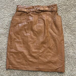 Vintage West Bay sport leathers pencil skirt